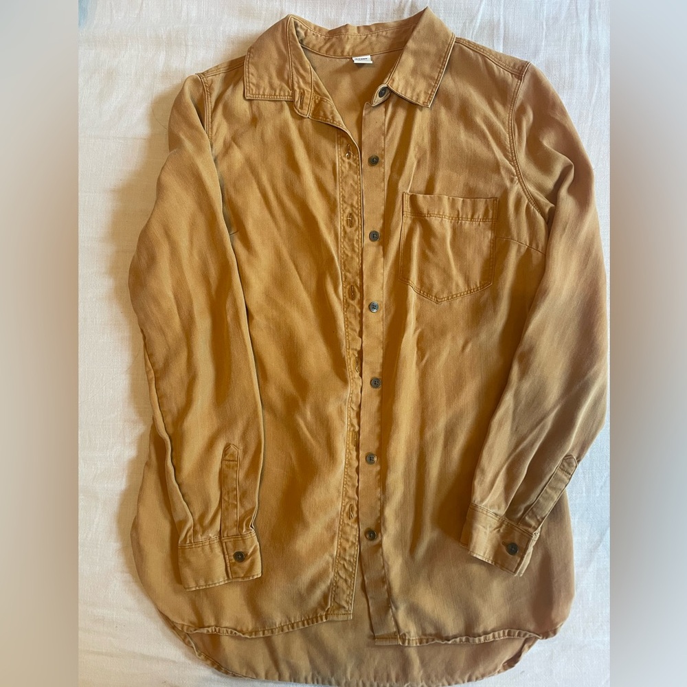 Old Navy Mustard Button-Up Shirt